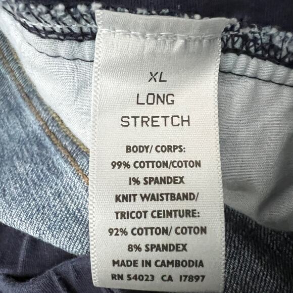 Old Navy (XL) Maternity Long Stretch Full Panel Blue Bootcut Jeans Dark Wash - Picture 9 of 10